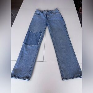 Abercrombie & Fitch Curve Love Ultra High Rise Ankle Straight Jean Size 24